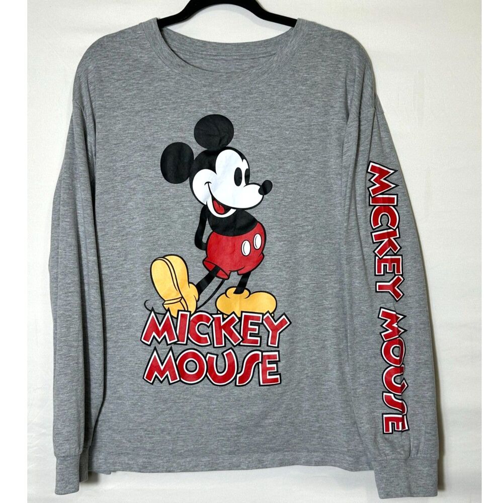 Mickey Mouse Women's Classic Long Sleeve Plus Size 2X Graphic Tee Shirt